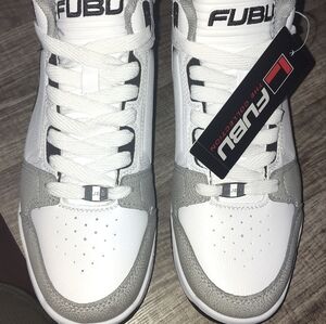 FUBU Men's the Hustle Athletic Leisure Sneakers, Size 7 Color White